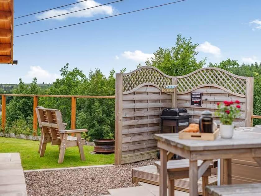 Lochinvar - Clydesdale Log Cabin With Hot Tub Еърдри Екстериор снимка